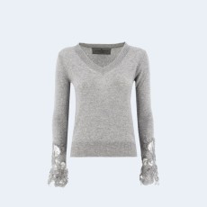 에르마노 설비노 그레이 스웨터